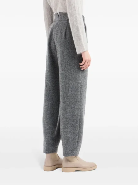 Kelnės Emporio Armani aukštu liemeniu pilka
