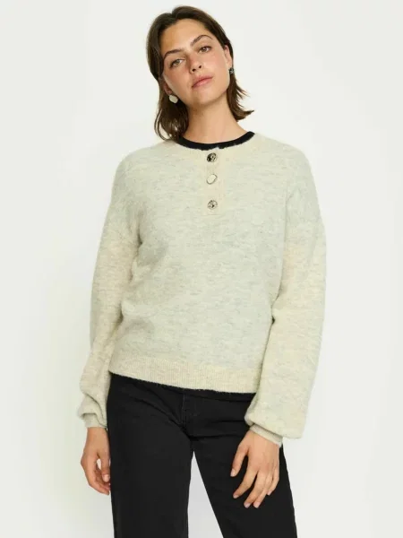 Soft Rebels Pulover Allison deschis galben