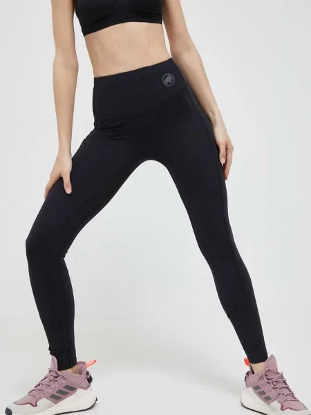 Sportske tajice Mammut Massone za žene glatki crna