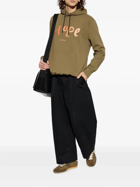 Hanorac cu glugă Paul Smith cu imagine cu cordon verde