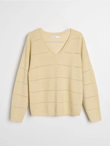 Джемпер з високим вмістом золотий