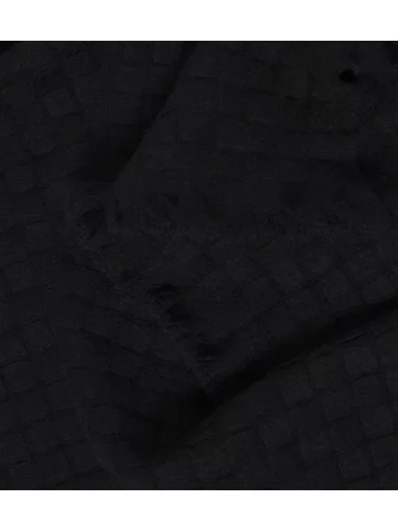 Fular Bottega Veneta din cașmir negru