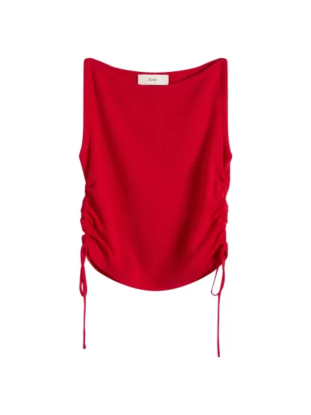 Dzianinowy top Dunst czerwony