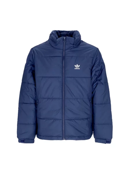 Ocieplana kurtka puchowa Adidas niebieska