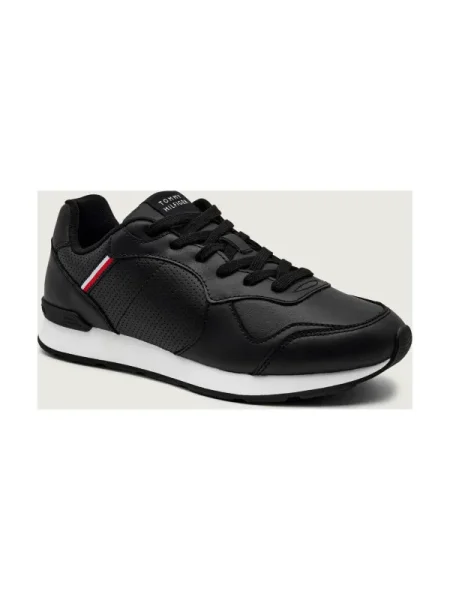 Sneakerși Tommy Hilfiger din piele negru
