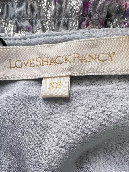 Mini šaty Loveshackfancy modré