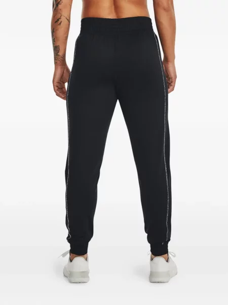 Pantaloni Under Armour cu dungi alergare negru