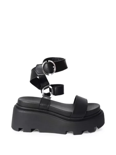 Sandale Altercore cu platformă cu cataramă negru