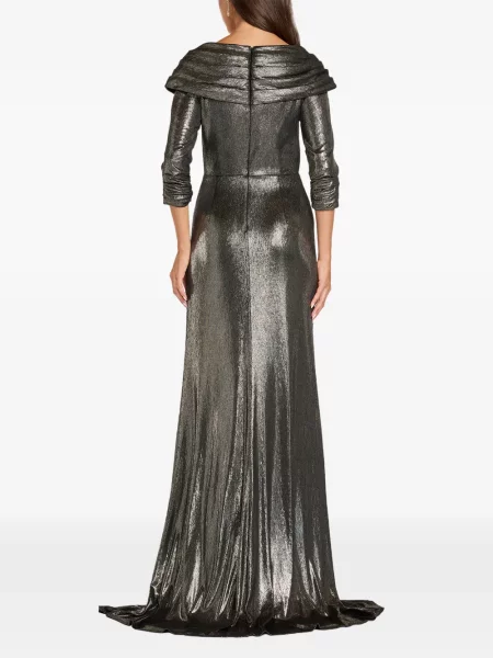 Rochie Tadashi Shoji cu volane gri