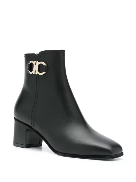 Cizme scurte Ferragamo din piele negru