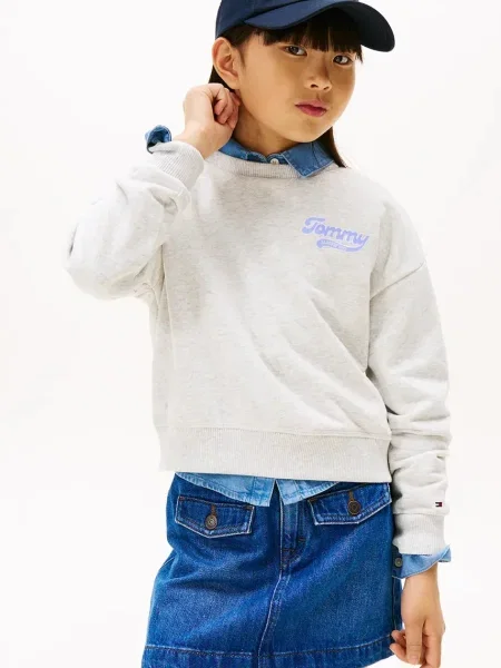 Tommy Hilfiger Dětská mikina šedá
