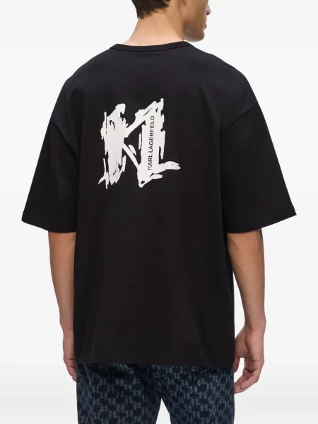 Tricou Karl Lagerfeld cu imagine negru