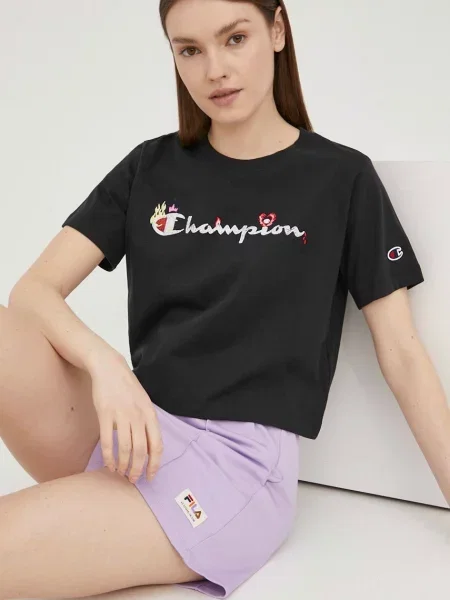 Fila szorty fioletowy gładkie high waist