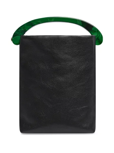 Geanta de piele Dries Van Noten din piele negru