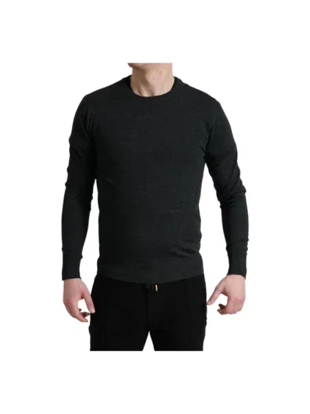 Sweter Dolce And Gabbana wełniany szary