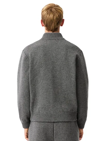 Volnene jopica Lacoste siva