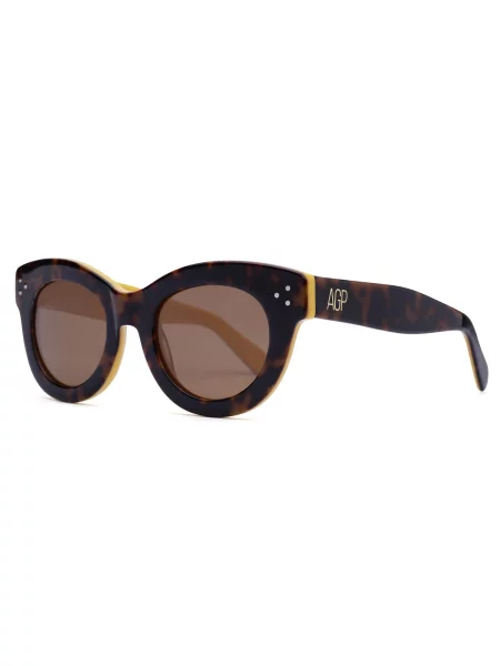 AVANT-GARDE PARIS Ochelari de soare Round Lysandra' negru