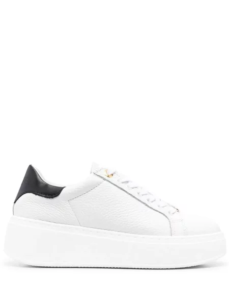 Sneakerși Twinset din piele alb