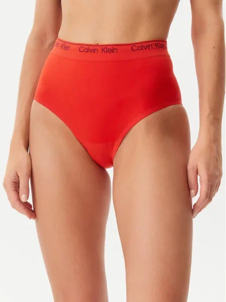 Calvin Klein Underwear Класически бикини с висока талия червен