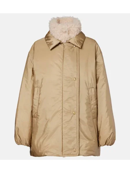 Kurtka puchowa Moncler beżowa