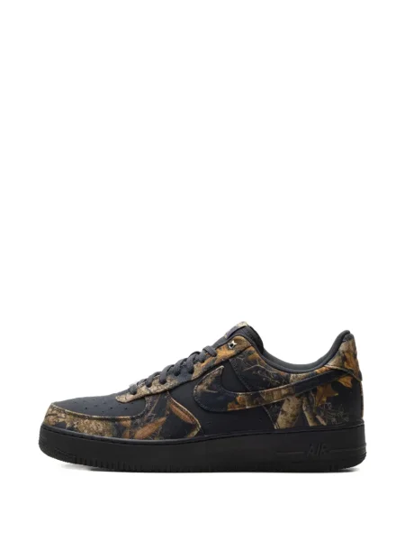 Sneakerși Nike Air Force 1 cu șireturi din dantelă cu perle alb