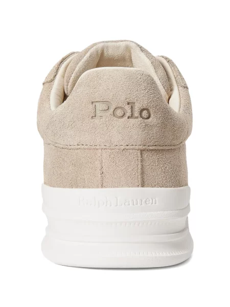 Briaunotas pusiau užtrauktukas zomšinės bokseriai Polo Ralph Lauren balta