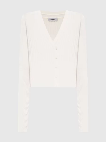 Кардиган Ailany в рубчик Simkhai бежевий
