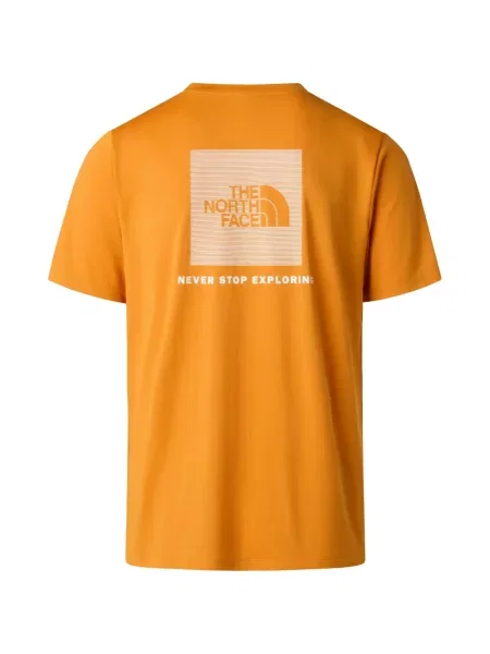 Póló The North Face autogrammal narancsszínű
