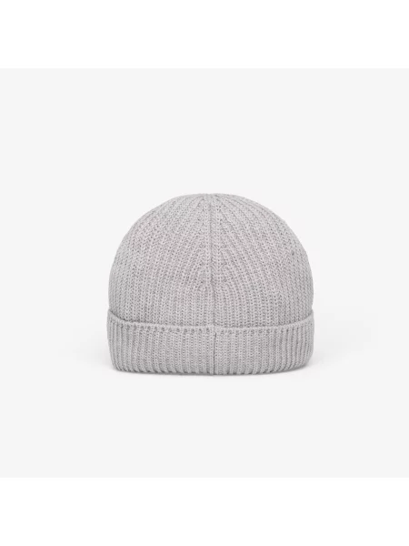 C.P. Company Extrafine Merino Wool Fisherman Beanie Moon Melange Grey Universal szara