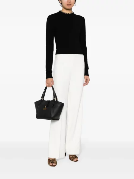 Iš natūralios odos odinė rankinė Tom Ford juoda