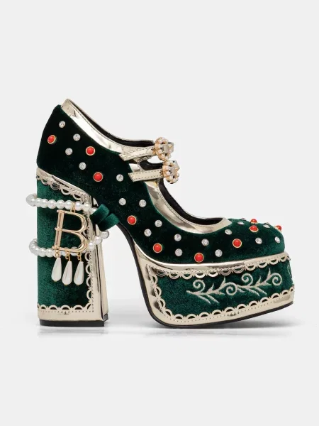 Туфлі Koi Footwear блок зелений