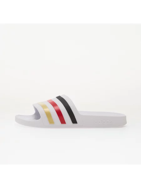 Sneakers adidas Adilette Aqua Slides Ftwr White/ Core Black/ Gold Met. EUR alb