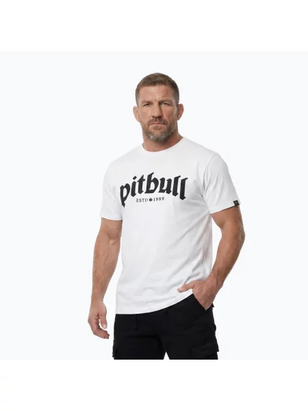 Tricou pentru bărbați Pitbull O'Side white alb