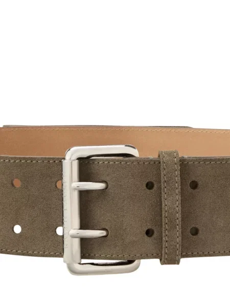 Zomšinis diržu apjuostas diržas Ralph Lauren Collection ruda