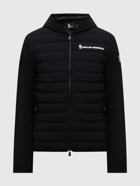 Вітровка з логотипом Moncler Grenoble чорна