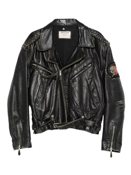 Retro kožená bunda A.n.g.e.l.o. Vintage Cult černá