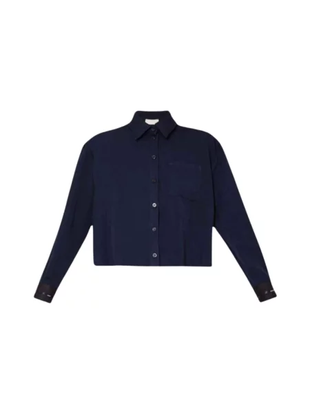 Koszula Liu Jo o krotszym kroju niebieska