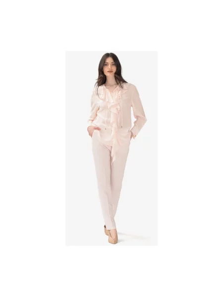 Spodnie Max Mara Studio różowe