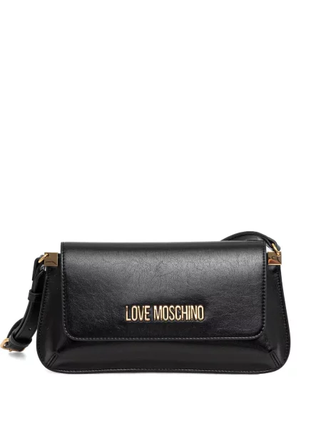 Geantă Love Moschino cu autograf negru