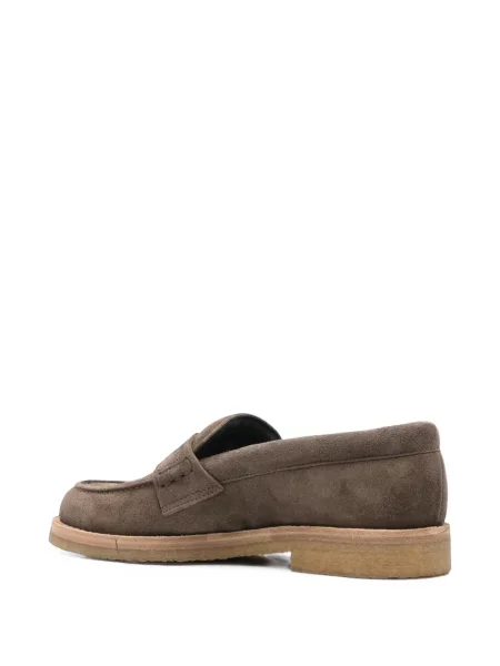 Pantofi loafer Golden Goose din piele de căprioară maro