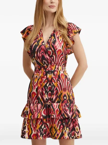 Rochie mini Morgan cu volane negru