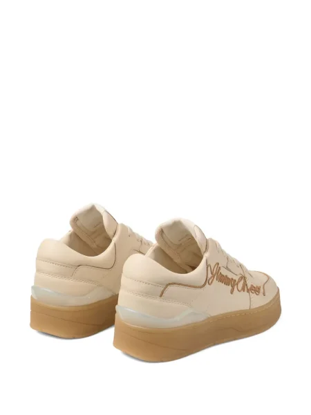 Sneakerși Jimmy Choo cu broderie din piele