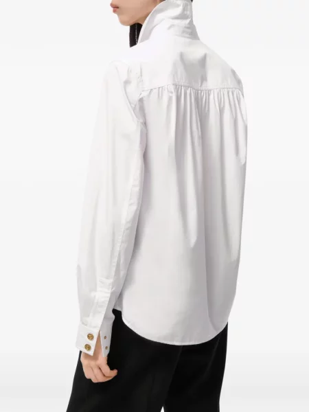 Bluză Burberry din poplin alb