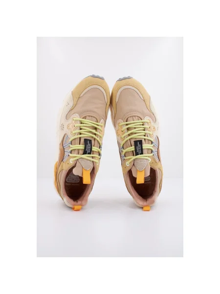 Pantofi Flower Mountain cu model floral maro