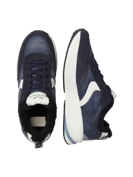 Sneakersy Voile Blanche wełniane niebieskie