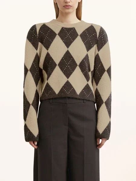 Comma Sweter braun beżowy