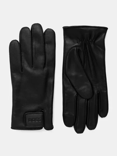 BOSS manusi de piele barbati negru