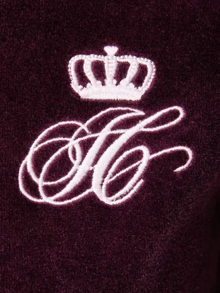 Велюровый свитер Juicy Couture с капюшоном