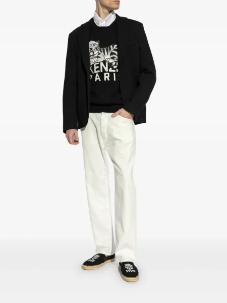 Hanorac Kenzo cu broderie negru