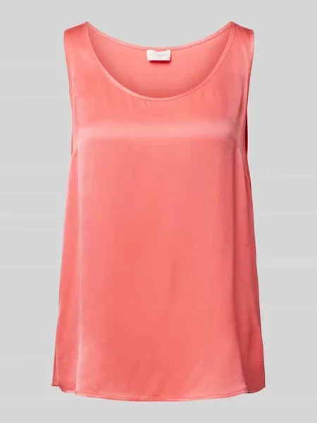 Top Milano Italy w jednolitym kolorze na ramiączkach